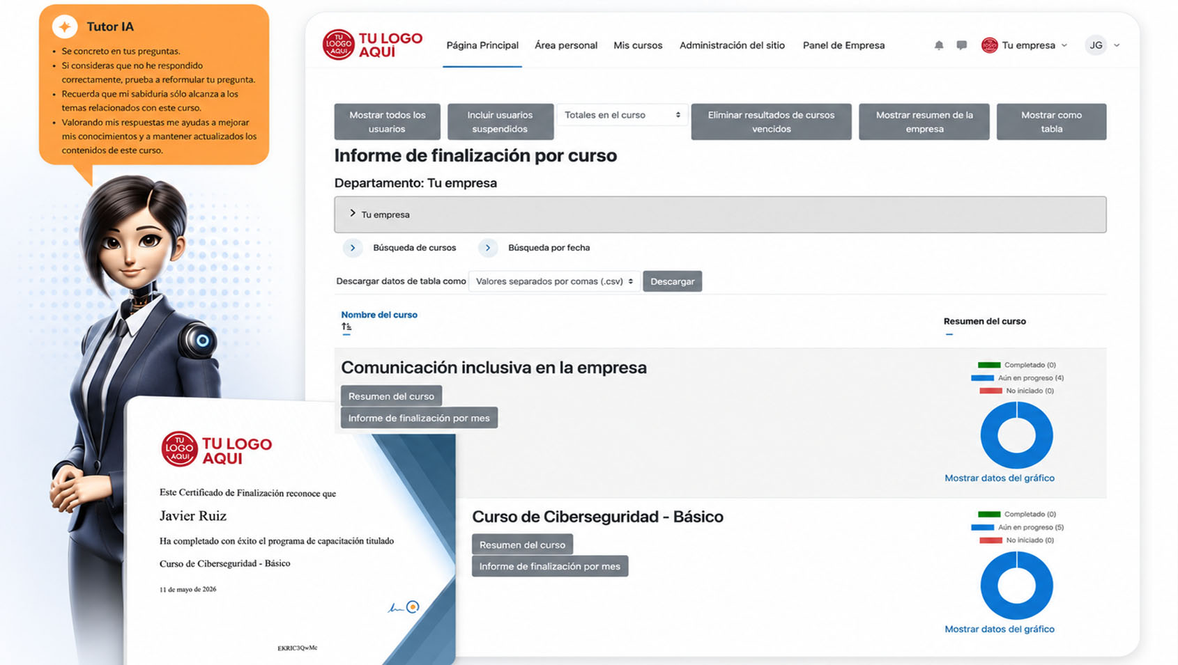 Seguimiento, informes y certificados
